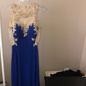 Royal blue prom dress